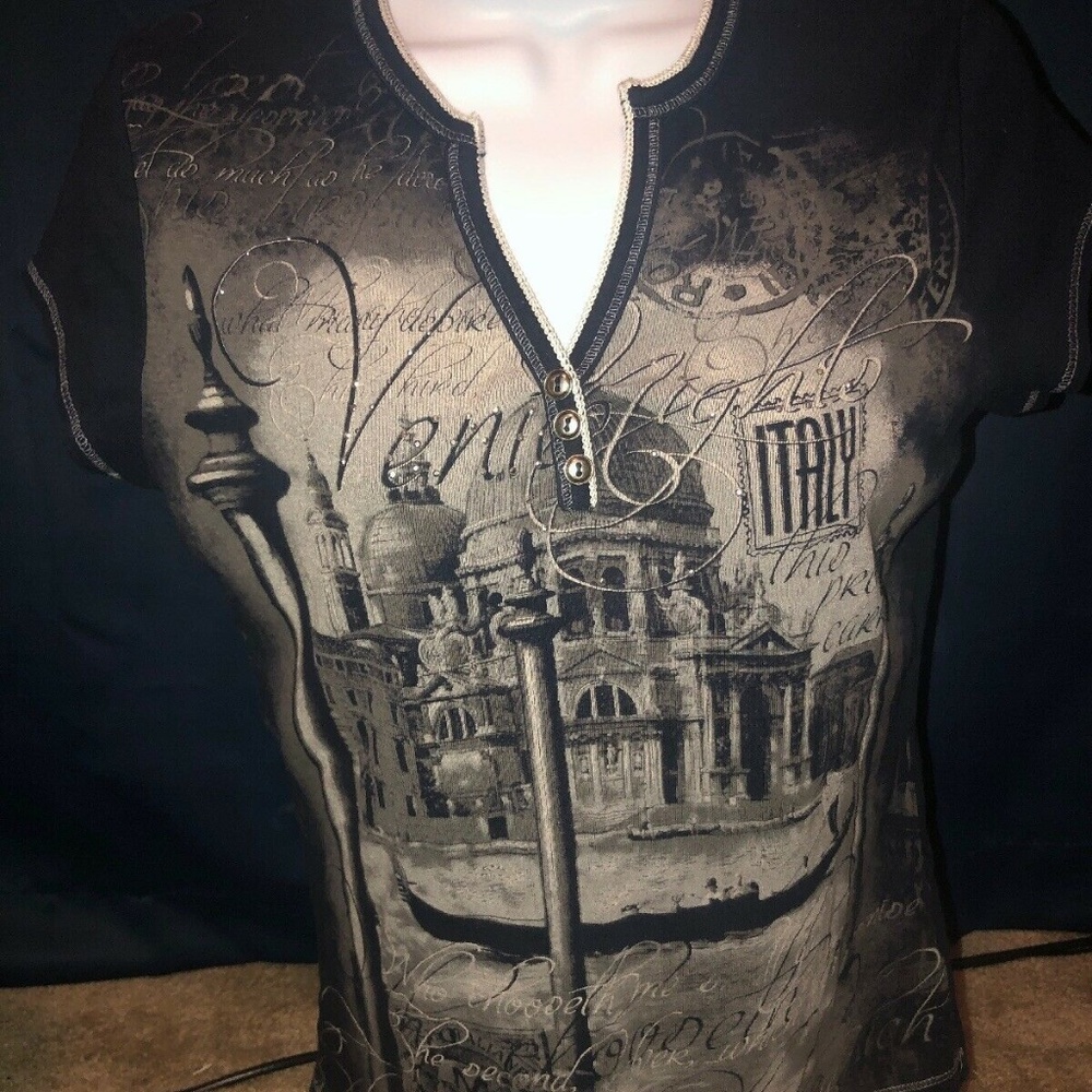 Pre-Owned Blue Canyon Clothing V-Neck Women Italy